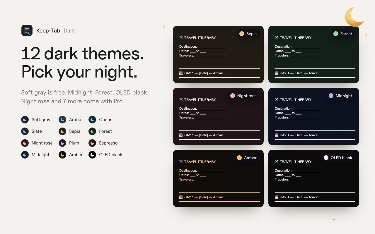 The 12 Keep-Tab Dark themes